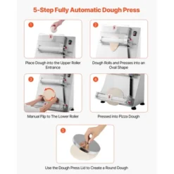 VEVOR Pizza Dough Roller Sheeter, 3-16 Inch Semi-automatic Stainless Steel Pizza Press, Electric 390W Pasta Maker, 260 Pcs Per Hour, Silver 12 VEVOR Pizza Dough Roller Sheeter, 3-16 Inch Semi-automatic Stainless Steel Pizza Press, Electric 390W Pasta Maker, 260 Pcs Per Hour, Silver -Aesthtic Interiors GUEST 00789817 e2ec 4ca7 9e1a 6a704b1320de