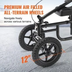 VEVOR Folding Knee Scooter,Carbon Steel Steerable Knee Walker With Height-Adjustable Handlebar & Knee Pad,12" All-Terrain Wheel,Dual Brakes, 350LBS -Aesthtic Interiors GUEST 008ede49 b2fc 4ab0 b863 92f632d50fcc