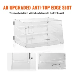 VEVOR Pastry Display Case, 2-Tier Countertop Bakery Display Case, Acrylic Display Box With Rear Door Access & Removable Shelves, 20.7"x13.2"x11.9" -Aesthtic Interiors GUEST 011c2a3b d511 468a a2f9 625c8cff08fe