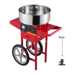 VEVOR Electric Cotton Candy Machine With Cart, 1000W Commercial Candy Floss Maker With Stainless Steel Bowl, Sugar Scoop And Drawer,Red -Aesthtic Interiors GUEST 0185690f cb5b 4aff 8695 d32bc86cb82c
