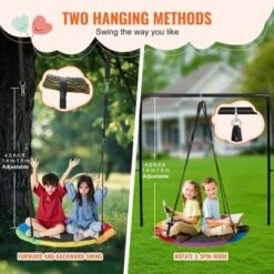 VEVOR Tree Swing, 40 Inch Saucer Swing, 750lbs Weight Capacity, 900D Oxford Fabric Swing Seat With 2 Tree Hanging Straps -Aesthtic Interiors GUEST 02405df8 089c 45bb 9b19 b66fae10f0c0