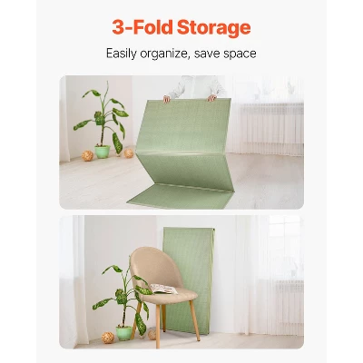 VEVOR Japanese Tatami Mat, Full Size Foldable Japanese Tatami Mattress( Natural Rush Grass), Japanese Floor Mattress With Non-Slip Backing, Green 6 VEVOR Japanese Tatami Mat, Full Size Foldable Japanese Tatami Mattress( Natural Rush Grass), Japanese Floor Mattress With Non-Slip Backing, Green - Image 6