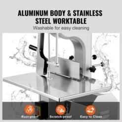 VEVOR Electric Meat Saw, 1800W Stainless Vertical Cutter, 19.1"x15" Workbench, 7.09" Cutting Thickness, Includes 5 Blades -Aesthtic Interiors GUEST 03b82179 ba35 4b1e beb2 6e5f51b393b3