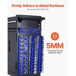 VEVOR Magnetic Socket Organizer Set, 8PCS Socket Holder, 1/4'', 3/8'' & 1/2'' Metric SAE Socket Trays With Clear Labels -Aesthtic Interiors GUEST 03c687a2 c619 443a 8417 5c84ed3fb85c