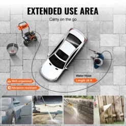 VEVOR Gas Pressure Washer, 3500 PSI 2.6 GPM, Gas Powered Pressure Washer With Aluminum Pump, Spray Gun And Extension Wand, 5 Nozzle Set, Black 12 VEVOR Gas Pressure Washer, 3500 PSI 2.6 GPM, Gas Powered Pressure Washer With Aluminum Pump, Spray Gun And Extension Wand, 5 Nozzle Set, Black -Aesthtic Interiors GUEST 03c9b5ed 1485 44bb b0b7 adc07864cf1c