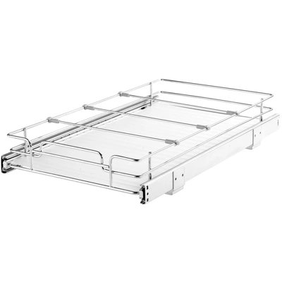 VEVOR 11"W X 21"D Pull Out Cabinet Organizer, Heavy Duty Slide Out Pantry Shelves, Chrome-Plated Steel Roll Out Drawers, Sliding Drawer Storage 8 VEVOR 11"W X 21"D Pull Out Cabinet Organizer, Heavy Duty Slide Out Pantry Shelves, Chrome-Plated Steel Roll Out Drawers, Sliding Drawer Storage - Image 8