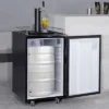 VEVOR Beer Kegerator, Single Tap Draft Beer Dispenser, Full Size Keg Refrigerator With Shelves, CO2 Cylinder, Drip Tray & Rail, Silver