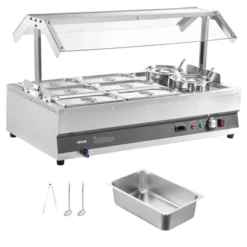 VEVOR Electric Soup Warmer, Two 6.34QT Pots & Six 1/3 Pans, Stainless Steel Commercial Food Warmer With 86~185°F Adjustable Temp, Silver 15 VEVOR Electric Soup Warmer, Two 6.34QT Pots & Six 1/3 Pans, Stainless Steel Commercial Food Warmer With 86~185°F Adjustable Temp, Silver -Aesthtic Interiors GUEST 06d3ec34 7be6 4024 9517 6eb1b0925a26