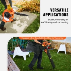 VEVOR Leaf Blower, 26CC 2-Cycle Handheld Leaf Blower With A Fuel Tank, 2-in-1 Blower 425CFM Air Volume 156MPH Speed, For Lawn Care, Leaf Cleaning -Aesthtic Interiors GUEST 073b2436 5f4b 4913 ada2 a9da76bd5226
