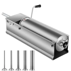 VEVOR Manual Sausage Stuffer, 7 L / 15 LBS Horizontal Sausage Machine, Dual-Speed Meat Stuffer, Made Of Food-Grade 304 Stainless Steel, Silver -Aesthtic Interiors GUEST 075903d6 3c3c 43f5 903f aae623f10da0
