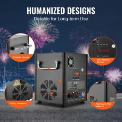 VEVOR Cold Spark Machine, 500W Output Fireworks Controller, 6.6-13ft Adjustable Height, With Advanced DMX System, Screen,Portable Handle, Black -Aesthtic Interiors GUEST 0943f2ec eda8 40d7 9ac0 137457d6d042
