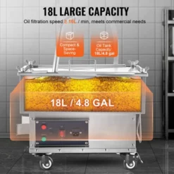 VEVOR Portable Oil Filtering Unit, 18L Capacity, 10 L/min Filtering Speed, Equipped With Swivel Casters And Oil Hose, Ideal For Fast Food Venues -Aesthtic Interiors GUEST 0a1bfbe1 d2a7 4355 9c2c d690ac67b448
