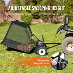 VEVOR 42-inch Lawn Sweeper Tow Behind, 12 Cu.ft. Large Pull Behind Grass Sweeper, Heavy Duty Leaf & Grass Collector, Adjustable Sweeping Height -Aesthtic Interiors GUEST 0a41764a ea83 418b 981c cd0e30ea3df6