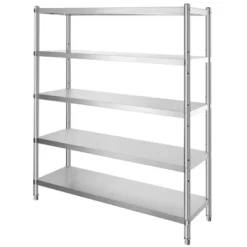 VEVOR Storage Shelf, 5-Tier Storage Shelving Unit, Stainless Steel Garage Shelf, 70.9 X 17.7 X 70.9 Inch Heavy Duty Storage Shelving, Silver 15 VEVOR Storage Shelf, 5-Tier Storage Shelving Unit, Stainless Steel Garage Shelf, 70.9 X 17.7 X 70.9 Inch Heavy Duty Storage Shelving, Silver -Aesthtic Interiors GUEST 0aad6adf 854e 46b2 8b2a d4a6db26f2a0