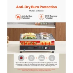 VEVOR Electric Soup Warmer, Two 6.34QT Pots & Three 1/3 Pans, Stainless Steel Food Warmer With 86~185°F Adjustable Temp, 1500W Bain Marie, Silver 12 VEVOR Electric Soup Warmer, Two 6.34QT Pots & Three 1/3 Pans, Stainless Steel Food Warmer With 86~185°F Adjustable Temp, 1500W Bain Marie, Silver -Aesthtic Interiors GUEST 0adf3423 b09d 444c b813 d721c0b1d87d