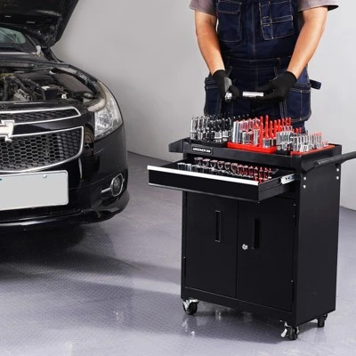 VEVOR Socket Organizer Set, 8PCS High-Rod Socket Holder, 1/4'', 3/8'' & 1/2'' Metric SAE Socket Trays With Clear Labels, Hold Up To 176PCS Standard 1 VEVOR Socket Organizer Set, 8PCS High-Rod Socket Holder, 1/4'', 3/8'' & 1/2'' Metric SAE Socket Trays With Clear Labels, Hold Up To 176PCS Standard