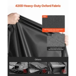 VEVOR Patio Furniture Cover, 420D Heavy Duty Waterproof Outdoor Dining Table And Chairs Cover, Large Squre Patio Table Covers, Black -Aesthtic Interiors GUEST 0dbf8d58 bdd3 4e23 907d 41eaa152ed71