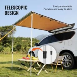 VEVOR Car Side Awning, Large 4.6'x6.6' Shade Coverage Vehicle Awning, PU3000mm UV50+ Retractable Car Awning With Waterproof Storage Bag -Aesthtic Interiors GUEST 0e115bec 4fa7 41ba 969a 4396fd85fbe7 1