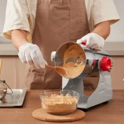 VEVOR 300g Electric Grain Mill Grinder, High Speed 1500W Commercial Spice Grinders, Stainless Steel Pulverizer Powder Machine