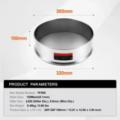 VEVOR Flour Sieve Fine Mesh, 150 Mesh Flour Sifter, 304 Stainless Steel Fine Mesh Sifter Food-grade, 12.6" Fine Mesh Strainers For Baking 14 VEVOR Flour Sieve Fine Mesh, 150 Mesh Flour Sifter, 304 Stainless Steel Fine Mesh Sifter Food-grade, 12.6" Fine Mesh Strainers For Baking -Aesthtic Interiors GUEST 0e8adc6a 13bb 4e6e a6ef b6565b58da3b