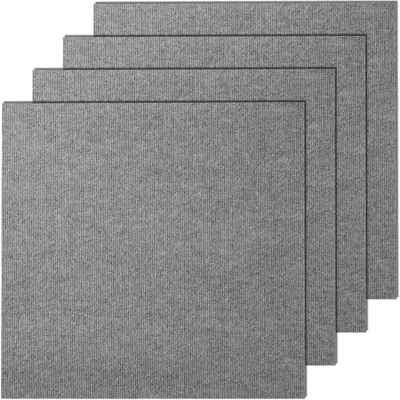 VEVOR Carpet Tiles Peel And Stick, 24” X 24” Squares Self Adhesive Carpet Floor Tile, Soft Padded Carpet Tiles, Easy Install (9Tiles, Light Gray) 8 VEVOR Carpet Tiles Peel And Stick, 24” X 24” Squares Self Adhesive Carpet Floor Tile, Soft Padded Carpet Tiles, Easy Install (9Tiles, Light Gray) - Image 8