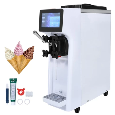 VEVOR Commercial Ice Cream Machine, 10.6 QT/H Yield, 1000W Single Flavor Countertop Soft Serve Ice Cream Maker, 4L Hopper 1.6L Cylinder 8 VEVOR Commercial Ice Cream Machine, 10.6 QT/H Yield, 1000W Single Flavor Countertop Soft Serve Ice Cream Maker, 4L Hopper 1.6L Cylinder - Image 8