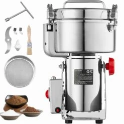 VEVOR 2500g Electric Grain Mill Grinder, High Speed 3400W Commercial Spice Grinders, Stainless Steel Pulverizer Powder Machine -Aesthtic Interiors GUEST 10604502 e5b0 4c6d 913f 55b9b2d5ae14