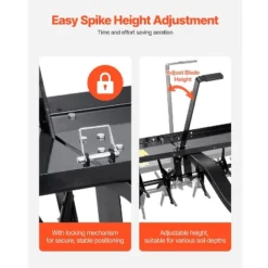 VEVOR Tow Behind Plug Aerator, 48-Inch Tow Behind Lawn Plug Aerator With Universal Hitch, Black -Aesthtic Interiors GUEST 107c6a95 b27e 4ec3 a453 2a917318d1b6