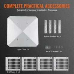 VEVOR Chimney Cap, 9 X 9 Inch, 304 Stainless Steel Fireplace Chimney Cover, Not Easily Toppled & Practical Accessories & Easy Installation, Silver 12 VEVOR Chimney Cap, 9 X 9 Inch, 304 Stainless Steel Fireplace Chimney Cover, Not Easily Toppled & Practical Accessories & Easy Installation, Silver -Aesthtic Interiors GUEST 10f59b4e 03a4 4367 8d1a 603db9eb8587