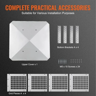 VEVOR Chimney Cap, 9 X 9 Inch, 304 Stainless Steel Fireplace Chimney Cover, Not Easily Toppled & Practical Accessories & Easy Installation, Silver 6 VEVOR Chimney Cap, 9 X 9 Inch, 304 Stainless Steel Fireplace Chimney Cover, Not Easily Toppled & Practical Accessories & Easy Installation, Silver - Image 6