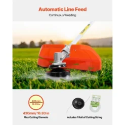 VEVOR String Trimmer, 51.7CC 2-Stroke, Gas Powered Weed Wacker, 16.9" Cordless Grass Trimmer, Multi-Functional Lawn Edger With Shoulder Strap -Aesthtic Interiors GUEST 11ebf5ee dbd0 4f47 a31e d18ac24bccb0