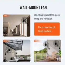 VEVOR Wall Mount Fan, 2 PCS 20 Inch Oscillating, 3-speed High Velocity Max. 4000 CFM Industrial Wall Fan For Indoor, Commercial, Residential 12 VEVOR Wall Mount Fan, 2 PCS 20 Inch Oscillating, 3-speed High Velocity Max. 4000 CFM Industrial Wall Fan For Indoor, Commercial, Residential -Aesthtic Interiors GUEST 128a8a6d 1125 463a 8ba8 ca1ed8f83070