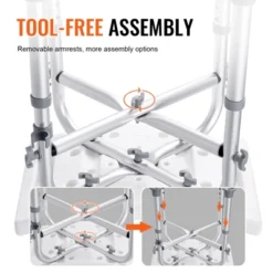 VEVOR Shower Chair, Adjustable Height Shower Stool, Non-Slip Bench Bathtub Stool Seat For Elderly Disabled Adults Handicap, 500 Lbs,White+Blue -Aesthtic Interiors GUEST 12b436bf cdd6 4891 923a f90fb749138e