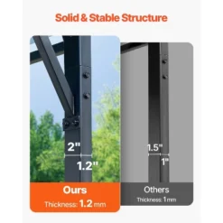 VEVOR Heavy Duty Metal Carport, 12' X 20' Outdoor Carport With Galvanized Steel Frame & Roof, Car Tent Garage Shade With Removable Sidewalls -Aesthtic Interiors GUEST 12ef0905 7124 4672 8979 2774bc8ea618