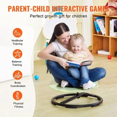 VEVOR Elephant Kids Swivel Chair, 220 LBS Capacity, 360° Spinning Chair, Autistic Kids Sensory Toy Chair With Non-Slip Metal Base, Green 6 VEVOR Elephant Kids Swivel Chair, 220 LBS Capacity, 360° Spinning Chair, Autistic Kids Sensory Toy Chair With Non-Slip Metal Base, Green - Image 6