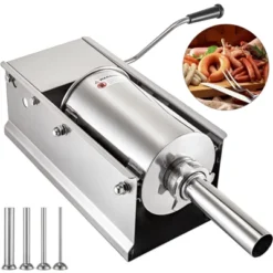 VEVOR Manual Sausage Stuffer, 5 L / 11 LBS Horizontal Sausage Machine, Dual-Speed Meat Stuffer, Made Of Food-Grade 304 Stainless Steel, Silver 15 VEVOR Manual Sausage Stuffer, 5 L / 11 LBS Horizontal Sausage Machine, Dual-Speed Meat Stuffer, Made Of Food-Grade 304 Stainless Steel, Silver -Aesthtic Interiors GUEST 13455966 b996 44bd aaac d88bee1b7cd7