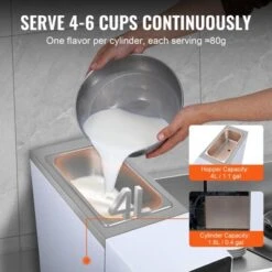 VEVOR Commercial Ice Cream Machine, 10.6 QT/H Yield, 1000W Single Flavor Countertop Soft Serve Ice Cream Maker, 4L Hopper 1.6L Cylinder 10 VEVOR Commercial Ice Cream Machine, 10.6 QT/H Yield, 1000W Single Flavor Countertop Soft Serve Ice Cream Maker, 4L Hopper 1.6L Cylinder -Aesthtic Interiors GUEST 14308ecd f138 46b4 8294 f0547682617b