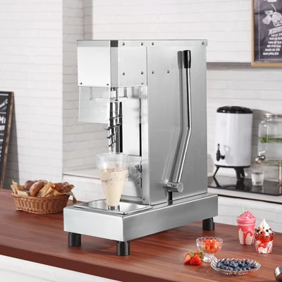 VEVOR Ice Cream Blender, 750W High-Speed Ice Cream Maker Mixer Stir Machine 1740RPM, 304 Stainless Steel Ice Cream Shaker, Silver 1 VEVOR Ice Cream Blender, 750W High-Speed Ice Cream Maker Mixer Stir Machine 1740RPM, 304 Stainless Steel Ice Cream Shaker, Silver