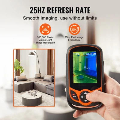 VEVOR Thermal Imaging Camera, 256 X 192 IR Resolution Pocket Infrared Thermal Imager With WiFi, 25Hz Refresh Rate Thermal Camera Pocket, Orange 5 VEVOR Thermal Imaging Camera, 256 X 192 IR Resolution Pocket Infrared Thermal Imager With WiFi, 25Hz Refresh Rate Thermal Camera Pocket, Orange - Image 5