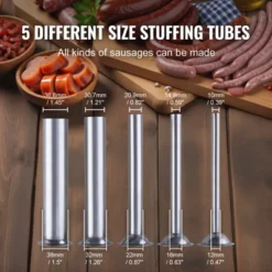 VEVOR Manual Sausage Stuffer, 15 L / 30 LBS Vertical Sausage Machine, Dual-Speed Meat Stuffer, Made Of Food-Grade 304 Stainless Steel, Silver -Aesthtic Interiors GUEST 14b44c3a a869 4aca b48c f2c93219fd5a