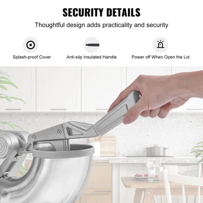 VEVOR Ice Crushers Machine, 661lbs Per Hour Electric Snow Cone Maker With 4 Blades, Stainless Steel Shaved Ice Machine With Cover 6 VEVOR Ice Crushers Machine, 661lbs Per Hour Electric Snow Cone Maker With 4 Blades, Stainless Steel Shaved Ice Machine With Cover - Image 6