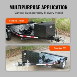 VEVOR Trailer Tongue Box, Aluminum Alloy Diamond Plate Tongue Box Tool Chest, Heavy Duty Trailer Box Storage With Lock And Keys, 39"x16.5"x12" -Aesthtic Interiors GUEST 15f66bb5 c997 44a4 8d8f 660a99f8b100