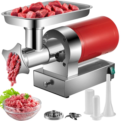 VEVOR Electric Meat Grinder, 661 Lbs/Hour1100 W Meat Grinder Machine, 1.5 HP Electric Meat Mincer With 2 Grinding Plates, Red 8 VEVOR Electric Meat Grinder, 661 Lbs/Hour1100 W Meat Grinder Machine, 1.5 HP Electric Meat Mincer With 2 Grinding Plates, Red - Image 8