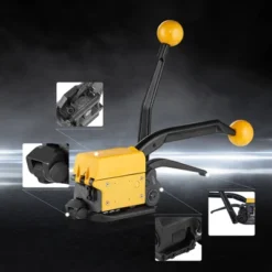 VEVOR Steel Strapping Tool For 1/2"-3/4" Width, 3-in-1 (Tensioner, Crimper, Cutter) Manual Belt Packaging Banding Machine, Yellow -Aesthtic Interiors GUEST 183b8ff4 9020 4320 b360 0bea88e8d4cf