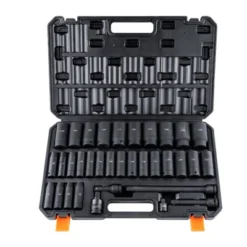 VEVOR 1/2" Drive Deep Impact Socket Set, 34pcs Socket Set Metric （8-36mm） 6 Point Cr-MO Alloy Steel For Auto Repair, Rugged Construction -Aesthtic Interiors GUEST 1842130c 74b1 4cc3 b4c0 e8d616d27aab