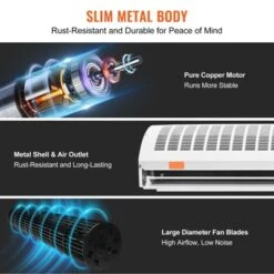 VEVOR 60" Commercial Indoor Air Curtain Super Power 2 Speeds 2100CFM, Wall Mounted Air Curtains For Doors, Indoor Over Door Fan, White 12 VEVOR 60" Commercial Indoor Air Curtain Super Power 2 Speeds 2100CFM, Wall Mounted Air Curtains For Doors, Indoor Over Door Fan, White -Aesthtic Interiors GUEST 184c8e2b 6801 472a b061 2d3e84e1dc48