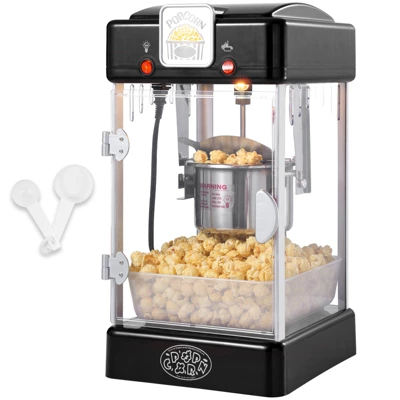 VEVOR Popcorn Maker, 300W Popcorn Popper Machine, 2.5 Oz Kettle Makes 4 QT Per Batch, Tabletop Popcorn Maker With PP Door, Includes 2 Scoops, Black 8 VEVOR Popcorn Maker, 300W Popcorn Popper Machine, 2.5 Oz Kettle Makes 4 QT Per Batch, Tabletop Popcorn Maker With PP Door, Includes 2 Scoops, Black - Image 8