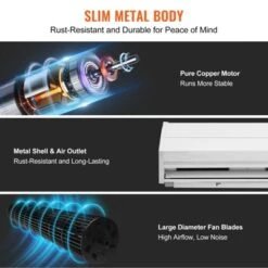 VEVOR 36" Commercial Indoor Air Curtain Super Power 2 Speeds 900CFM, Wall Mounted Air Curtains For Doors, Indoor Over Door Fan, White -Aesthtic Interiors GUEST 1adf6ab6 9849 437f 8f4c 7e5c7e924856