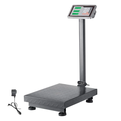 VEVOR Computing Digital Platform Scale, 660 Lbs Load, 0.1 Lbs Accuracy Computing Floor Scale With LB/KG, Tare, Price Calculator, Gray 8 VEVOR Computing Digital Platform Scale, 660 Lbs Load, 0.1 Lbs Accuracy Computing Floor Scale With LB/KG, Tare, Price Calculator, Gray - Image 8