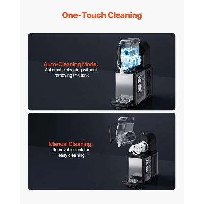 VEVOR Commercial Slushy Machine, 4L Single Tank Frozen Drink Machine, 16 Cups Stainless Steel Margarita Smoothie Frozen Drink Maker, Black 5 VEVOR Commercial Slushy Machine, 4L Single Tank Frozen Drink Machine, 16 Cups Stainless Steel Margarita Smoothie Frozen Drink Maker, Black - Image 5